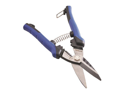 Faithfull Heavy Duty Multi Function Snips Carpet Steel Wire Rope PVC FAISCHDMF8