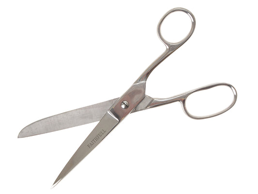Faithfull Sewing Scissors 200mm 8in Textiles Threads Paper Card String FAISCSS8