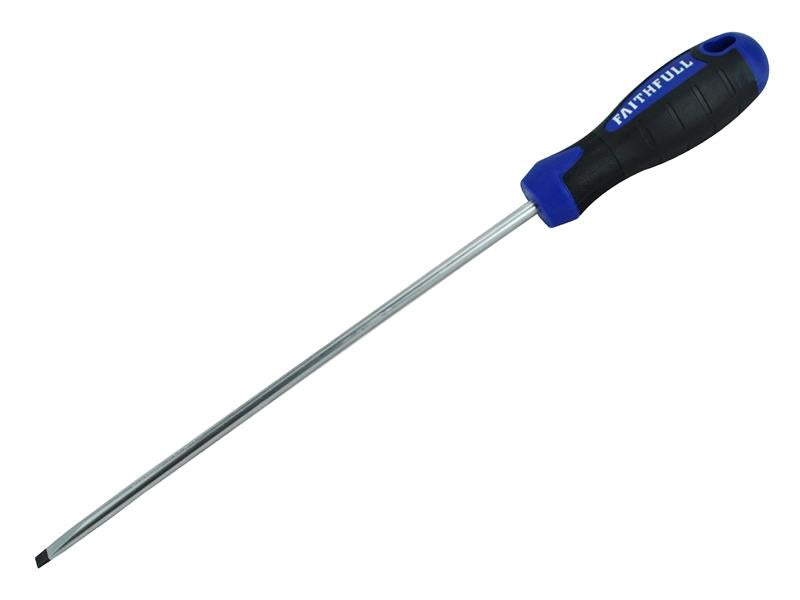 Faithfull Soft Grip Screwdriver Parallel Slotted Tip 5.5 x 200mm FAISDP200