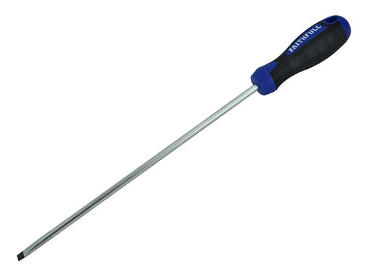 Faithfull Soft Grip Screwdriver Parallel Slotted Tip 6.5 x 250mm FAISDP250