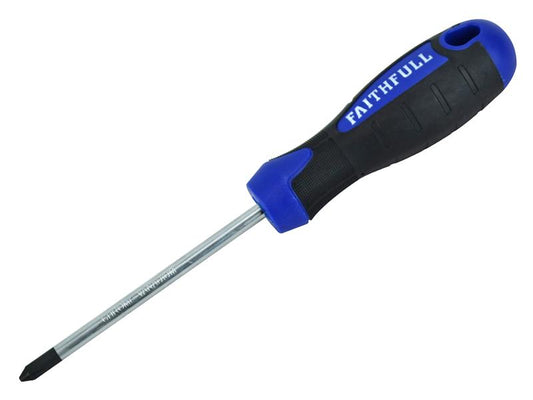 Faithfull Soft Grip Screwdriver Phillips Tip PH2 x 100mm FAISDPH2