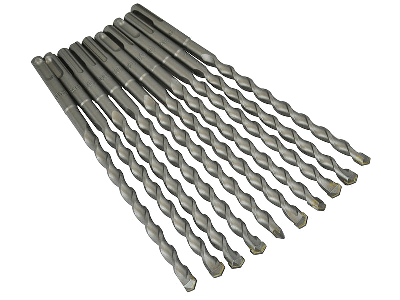 Faithfull SDS Plus Drill Bit 10mm OL: 210mm WL: 150mm Bulk 10 FAISDS10210B