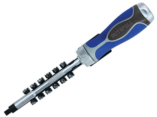 Faithfull Ratchet Screwdriver Set, 13 Piece FAISDSET13R