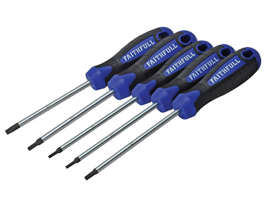 Faithfull Star (Torx) Head Screwdriver Set, 5 Piece FAISDTSET5