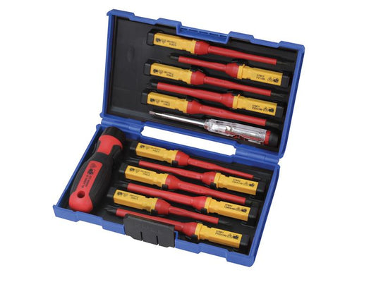 Faithfull Interchangeable VDE Screwdriver Set, 13 Piece FAISDVDES13I
