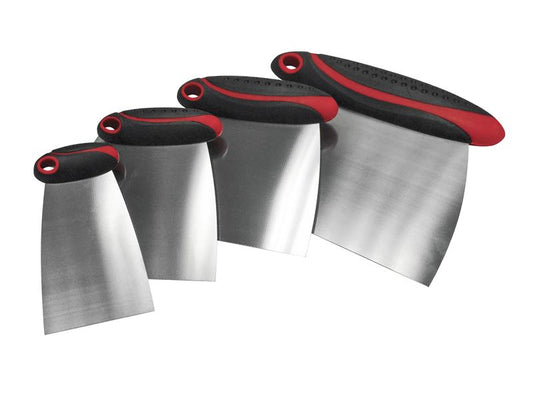 Faithfull Stainless Steel Filler & Spreader Set, 4 Piece FAISGFILLERS