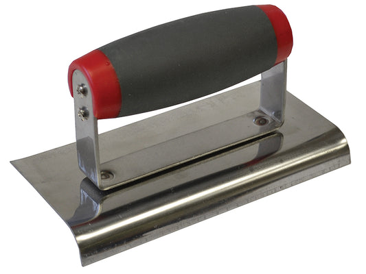 Faithfull Edging Trowel Soft Grip Handle 6 x 3in FAISGTEDGESS