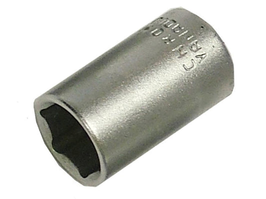 Faithfull 14mm Hexagon Socket 1/2"D Standard Length Satin Chrome FAISOC1214