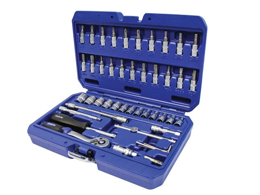 Faithfull 1/4in Drive Socket Set, 46 Piece FAISOC1446MN