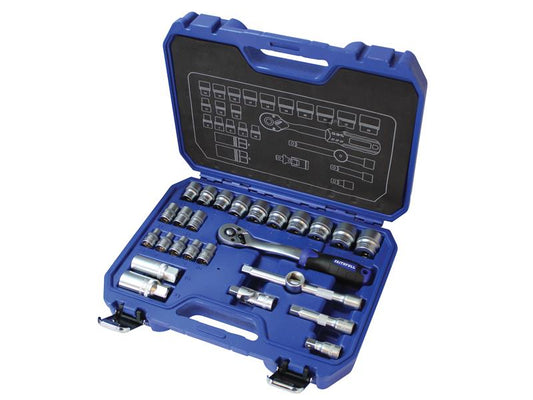 Faithfull 3/8in Drive Socket Set, 26 Piece FAISOC3826MN