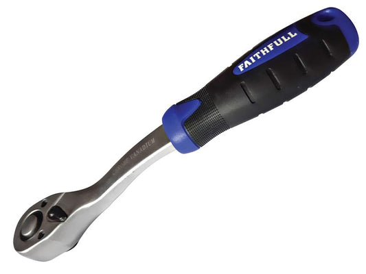 Faithfull 1/2"D Ratchet Quick Release 72 Teeth Comfort Grip FAISOCRAT12N