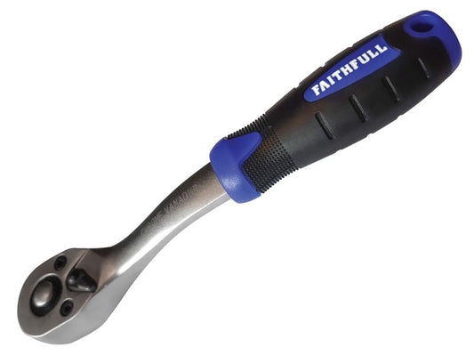 Faithfull 3/8in Drive Ratchet Handle Quick Release 72 Teeth FAISOCRAT38N