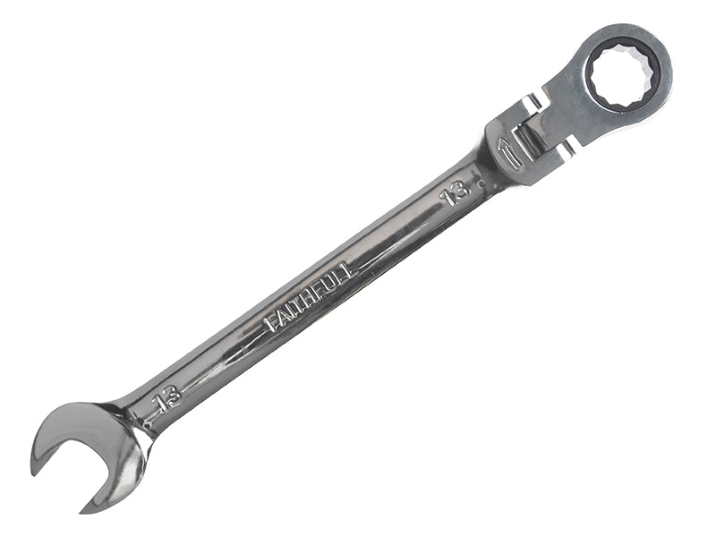 Faithfull Ratchet Combination Spanner Flex Head CV 13mm FAISPARAT13