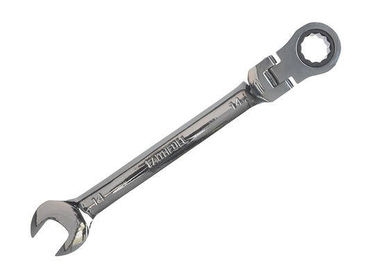 Faithfull Ratchet Combination Spanner Flex Head CV 14mm FAISPARAT14