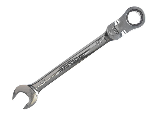 Faithfull Ratchet Combination Spanner Flex Head CV 17mm FAISPARAT17