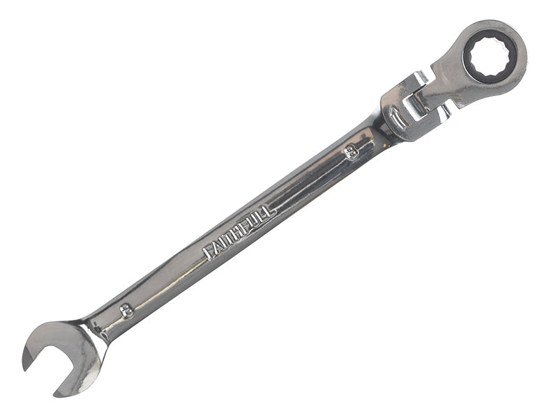Faithfull Ratchet Combination Spanner Flex Head CV 9mm FAISPARAT9