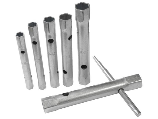 Faithfull Box Spanner Set + Tommy Bar 6 Piece 8-19mm FAISPBOXSET6