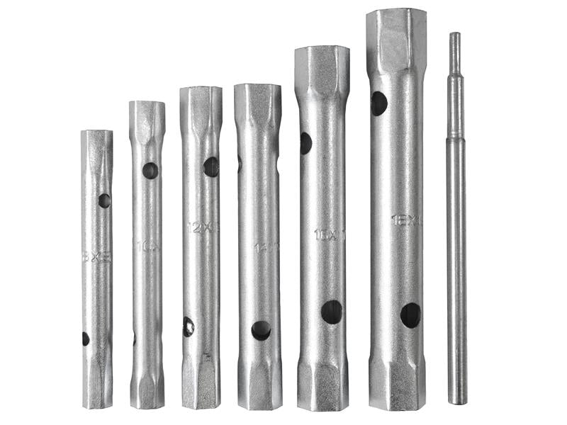 Faithfull Box Spanner Set + Tommy Bar 6 Piece 8-19mm FAISPBOXSET6