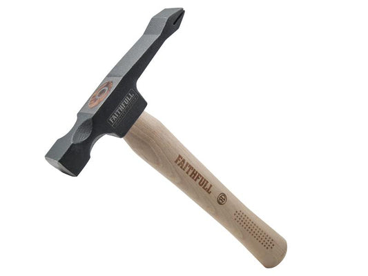 Faithfull Single Scutch Hammer FSC Hickory Shaft Hardened Square Face FAISSHFSC
