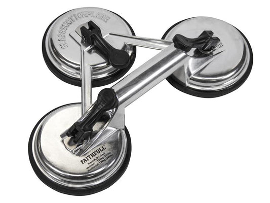 Faithfull Triple Pad Aluminium Pro Suction Lifter FAISUCPAD3P