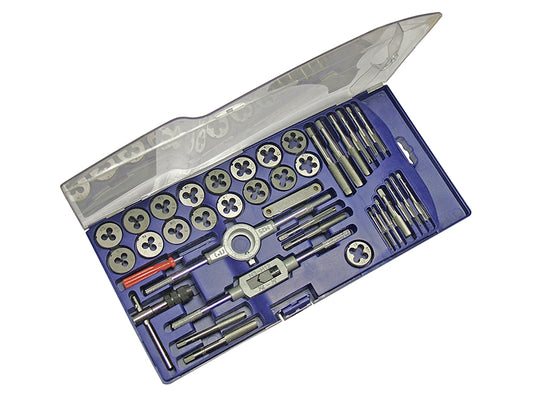 Faithfull Metric Tap & Die Set of 39 Carbon Steel FAITAPDSET39