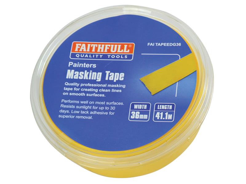 Faithfull Edge Masking Tape 36mm x 41.1m FAITAPEEDG36
