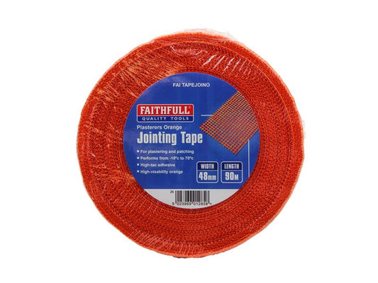 Faithfull Plasterers Orange Jointing Tape 48mm x 90m High Tac FAITAPEJOINO
