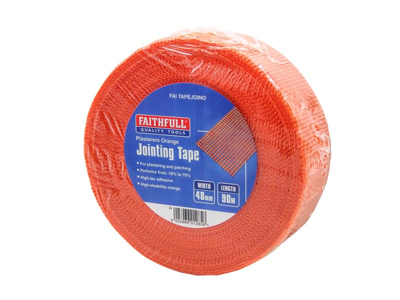Faithfull Plasterers Orange Jointing Tape 48mm x 90m High Tac FAITAPEJOINO