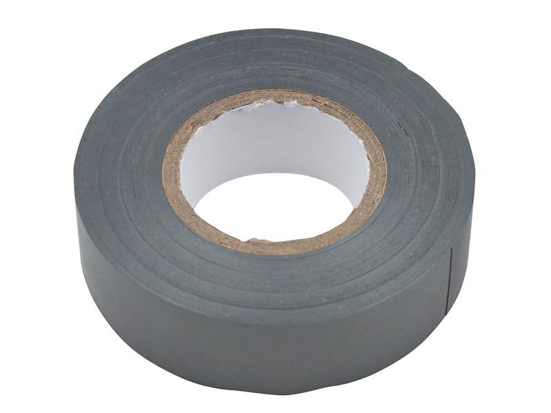 Faithfull PVC Electrical Insulating Tape Grey 19mm x 20m FAITAPEPVCGR