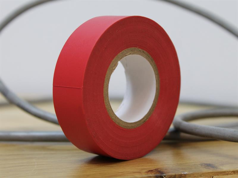 Faithfull PVC Electrical Tape Red 19mm x 20m FAITAPEPVCR