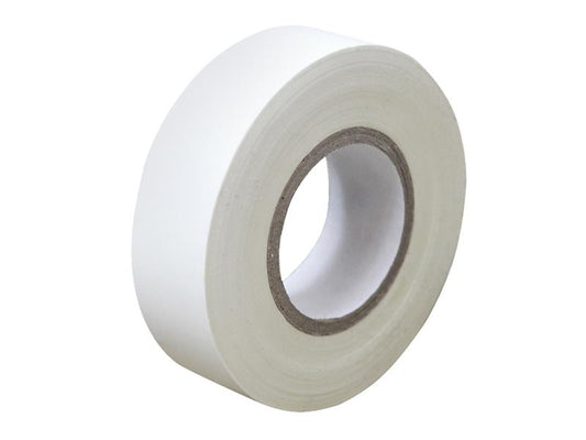 Faithfull PVC Electrical Tape White 19mm x 20m FAITAPEPVCW