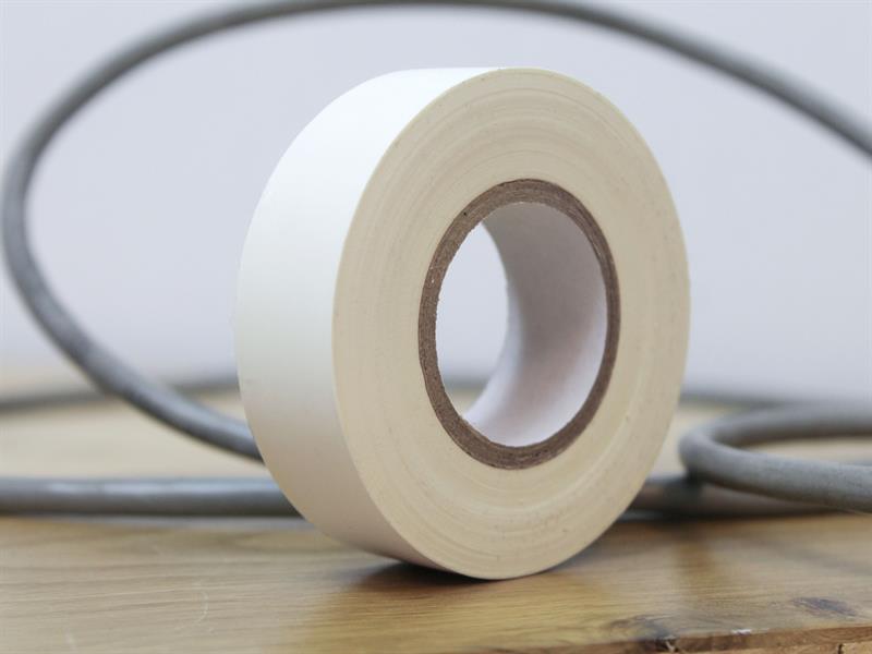 Faithfull PVC Electrical Tape White 19mm x 20m FAITAPEPVCW