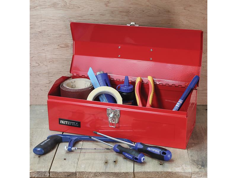 Faithfull Metal Barn Toolbox 42cm (16in) FAITBB16