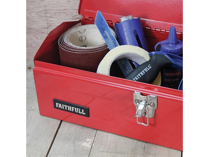 Faithfull Metal Barn Toolbox 42cm (16in) FAITBB16