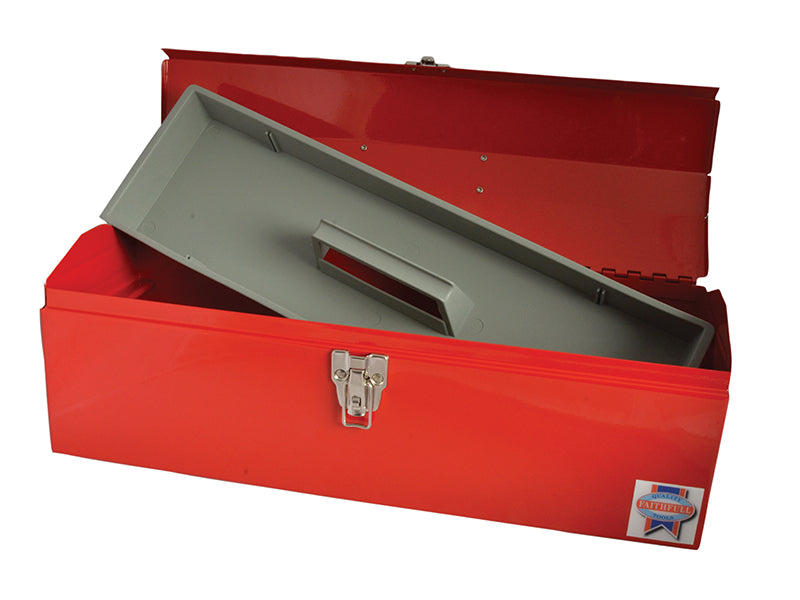 Faithfull Metal Barn Toolbox + Tote Tray 48cm (19in) FAITBB19