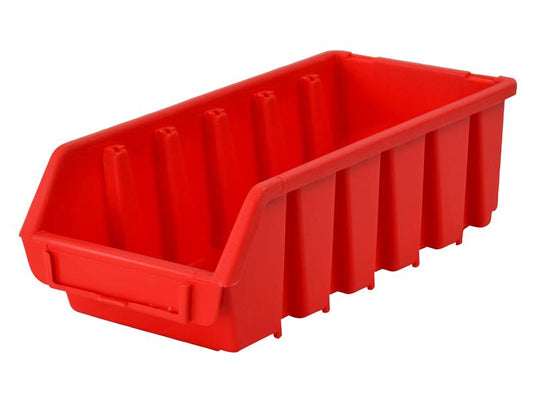 Faithfull Interlocking Storage Bin Size 2L Red 116 x 212 x 75mm FAITBBIN2L