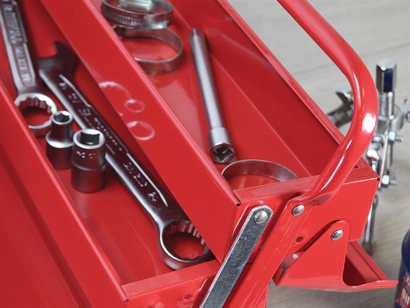 Faithfull Metal Cantilever Toolbox - 5 Tray 40cm (16in) FAITBC517
