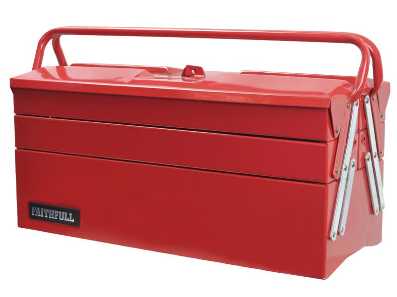 Faithfull Metal Cantilever Toolbox - 5 Tray 49cm (19in) FAITBC519