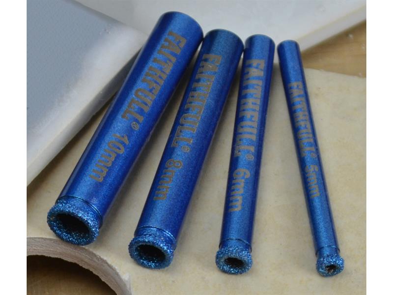 Faithfull Diamond Ceramic Mini Holesaw Set, 4 Piece FAITDSETPRO