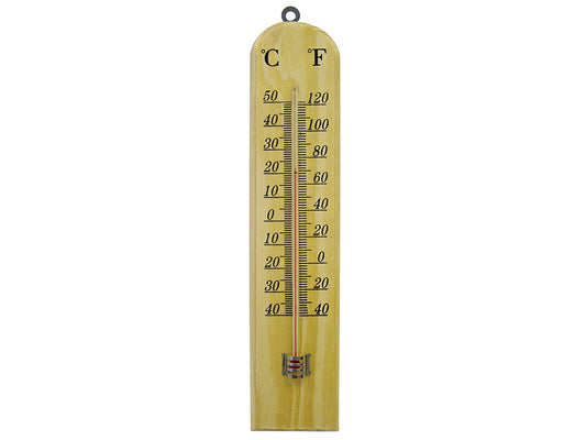 Faithfull Wall Thermometer - Wood 260mm FAITHWOODSM