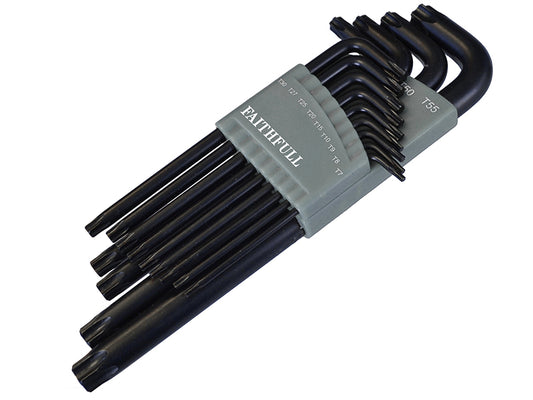 Faithfull Star Long Arm Key Set of 13 (TX7-TX55) FAITKS13L