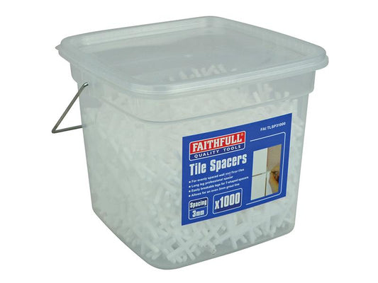 Faithfull Tile Spacer Long Leg 3mm (Tub 1000) FAITLSP31000