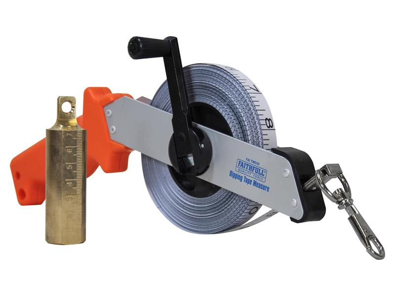 Faithfull Dipping Tape Measure with Weight 30m/100ft FAITMD30