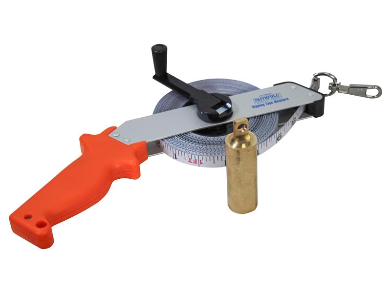Faithfull Dipping Tape Measure with Weight 30m/100ft FAITMD30