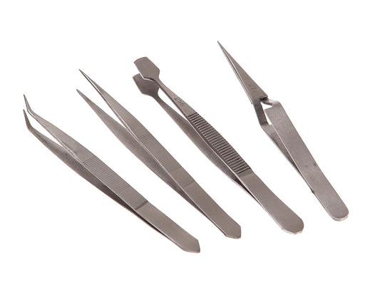 Faithfull Tweezer Set, 4 Piece FAITWSET4