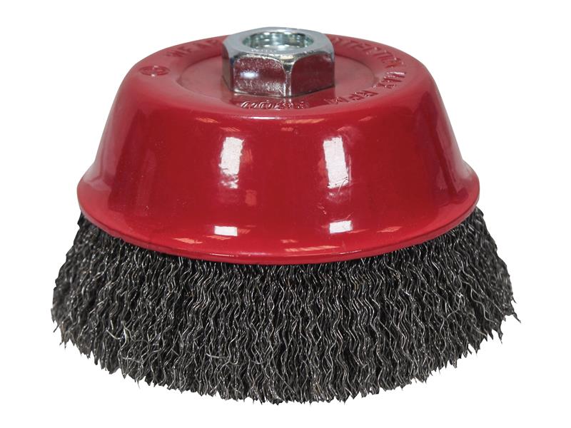 Faithfull Wire Cup Brush 75mm M14x2, 0.30mm Steel Wire FAIWBC75