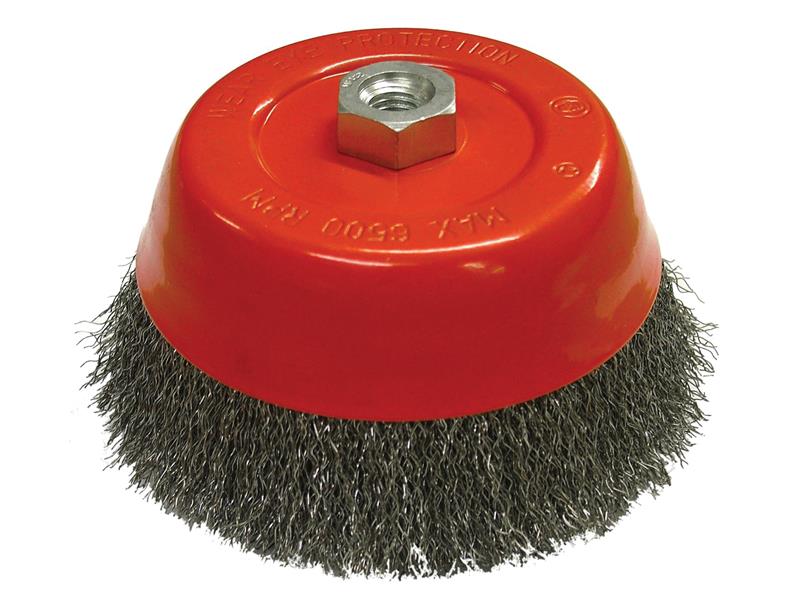 Faithfull Wire Cup Brush 150mm M14x2, 0.30mm Steel Wire FAIWBC150