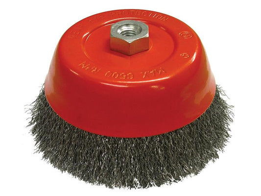 Faithfull Wire Cup Brush 150mm M14x2, 0.30mm Steel Wire FAIWBC150