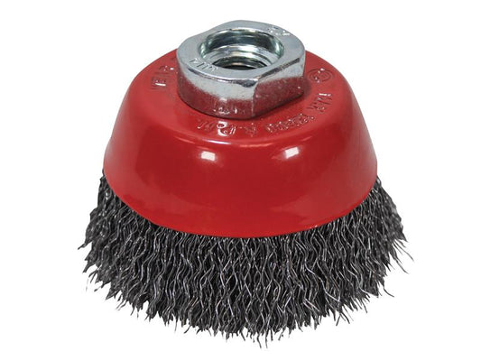 Faithfull Wire Cup Brush 60mm M14x2, 0.30mm Steel Wire FAIWBC60