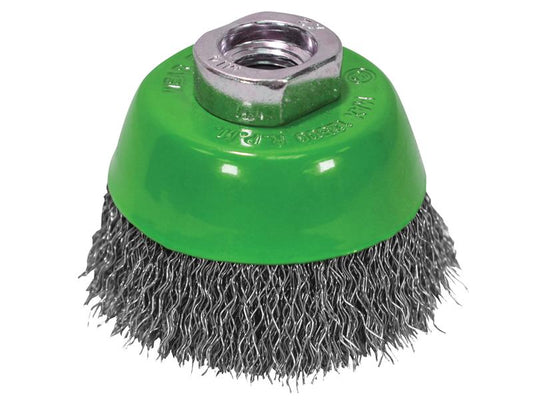 Faithfull Wire Cup Brush 75mm M14x2, 0.30mm Stainless Steel Wire FAIWBC75S